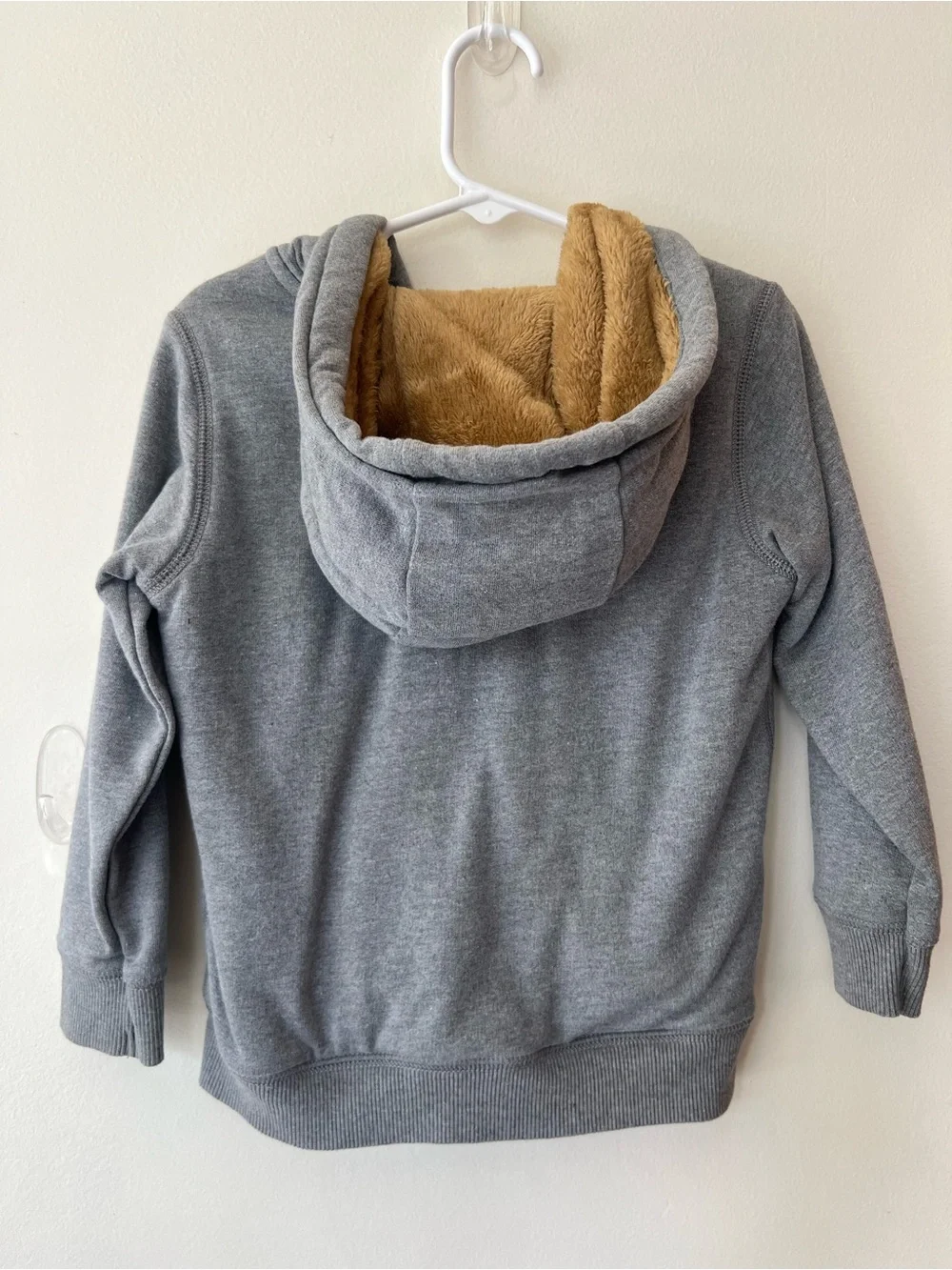 Carter’s Gray Sherpa Lined Zip Hoodie 4T